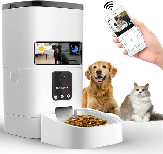 😻pet feeder6l automatic pet feeder🐶